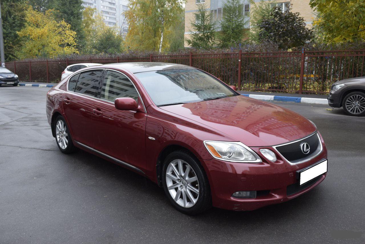 Красный Лексус gs300 антихром